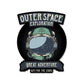 Outer Space Sticker waterproof vinyl decal for laptop, bike, car & bottle