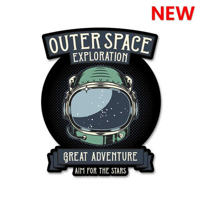 Outer Space Sticker waterproof vinyl decal for laptop, bike, car & bottle