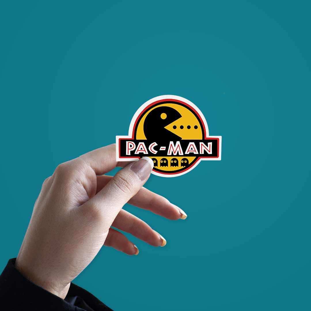 PAC - MAN Sticker waterproof vinyl decal for laptop, bike, car & bottle