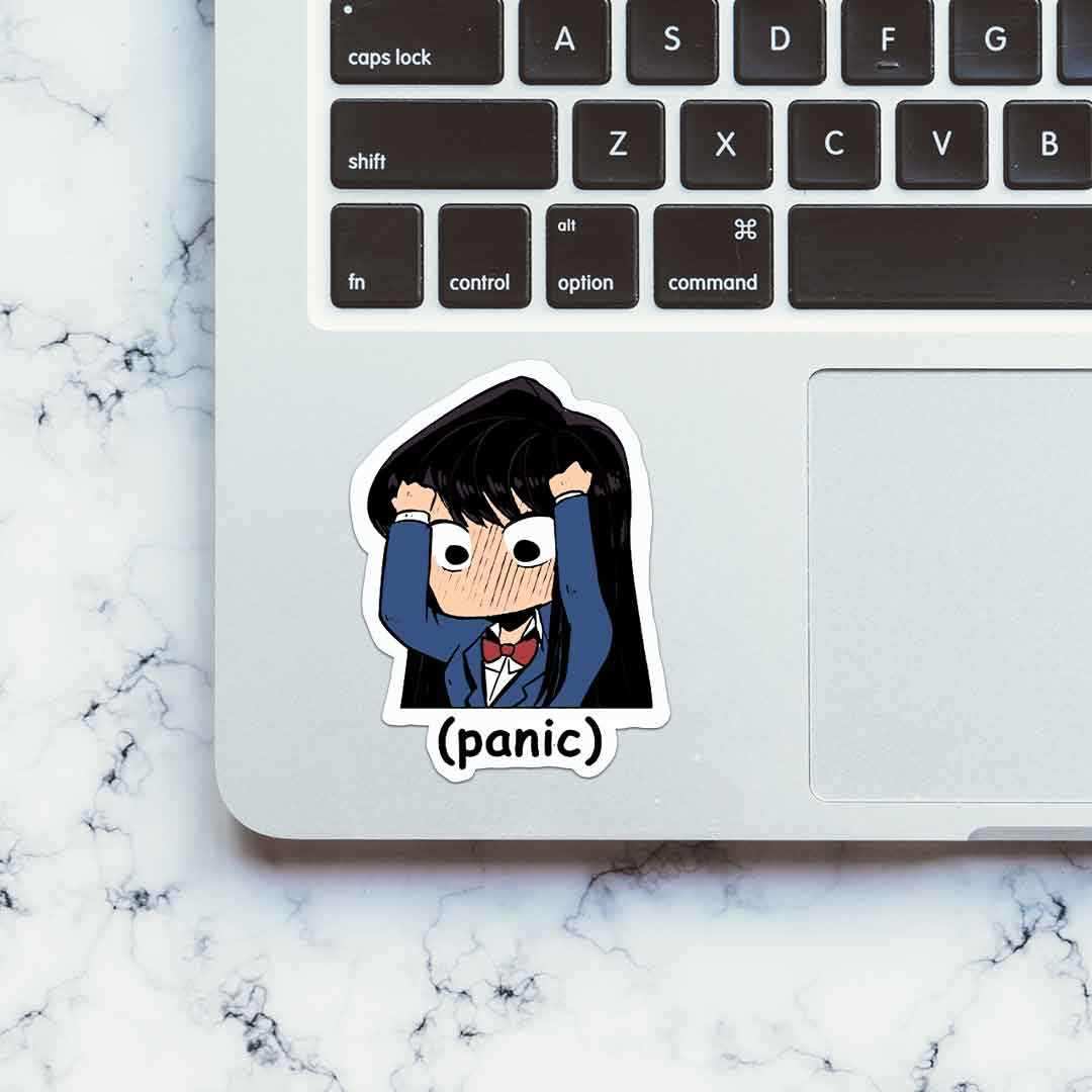 Panic Sticker waterproof vinyl decal for laptop, bike, car & bottle