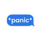 Panic Sticker waterproof vinyl decal for laptop, bike, car & bottle