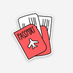 Passport sticker waterproof vinyl decal for laptop, bike, car & bottle