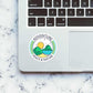 Peace and Nature Sticker waterproof vinyl decal for laptop, bike, car & bottle