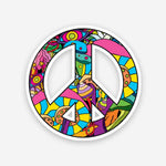 Peace Graffiti sticker waterproof vinyl decal for laptop, bike, car & bottle