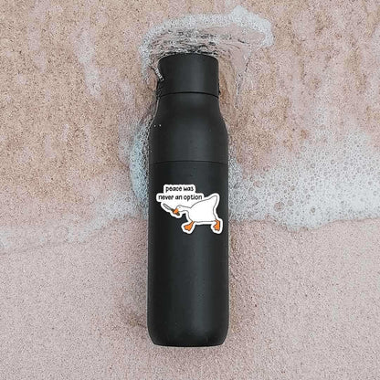 Peace was never an option Sticker - STICK IT UP