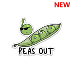 PEAS out Sticker waterproof vinyl decal for laptop, bike, car & bottle