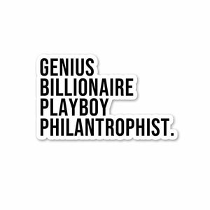 Philanthrophist Sticker waterproof vinyl decal for laptop, bike, car & bottle