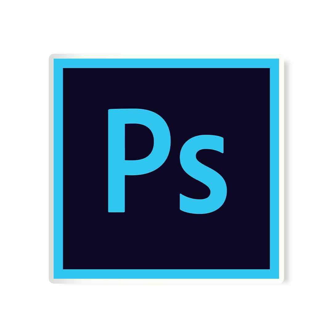 Photoshop Logo Sticker waterproof vinyl decal for laptop, bike, car & bottle