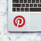 Pinterest Logo Sticker waterproof vinyl decal for laptop, bike, car & bottle