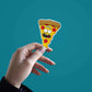Pizza - Rick Sticker waterproof vinyl decal for laptop, bike, car & bottle