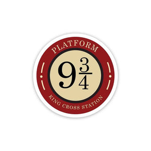 Platform Nine and Three - Quarters Sticker waterproof vinyl decal for laptop, bike, car & bottle