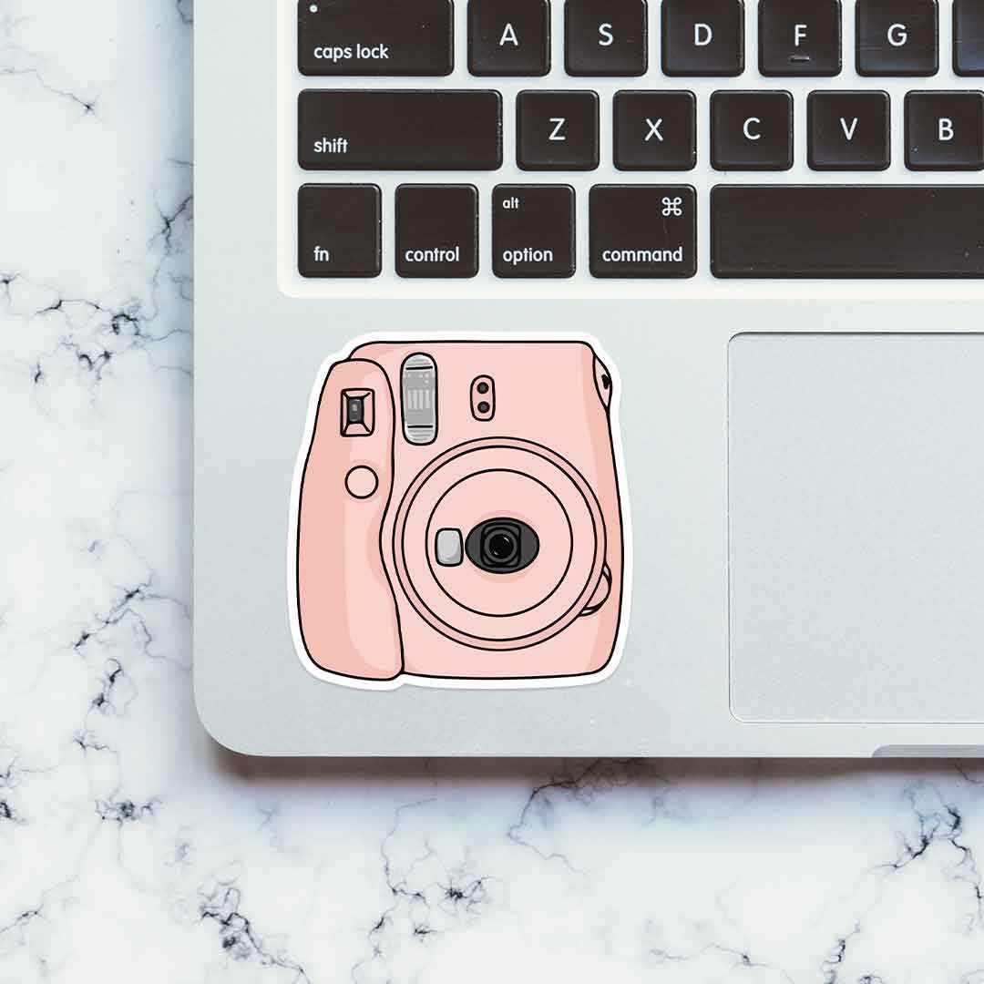 Polaroid sticker waterproof vinyl decal for laptop, bike, car & bottle