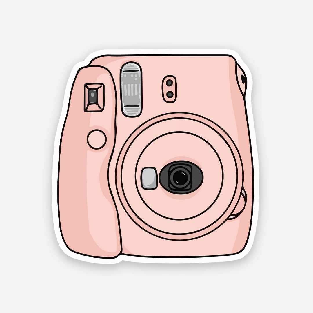 Polaroid sticker waterproof vinyl decal for laptop, bike, car & bottle