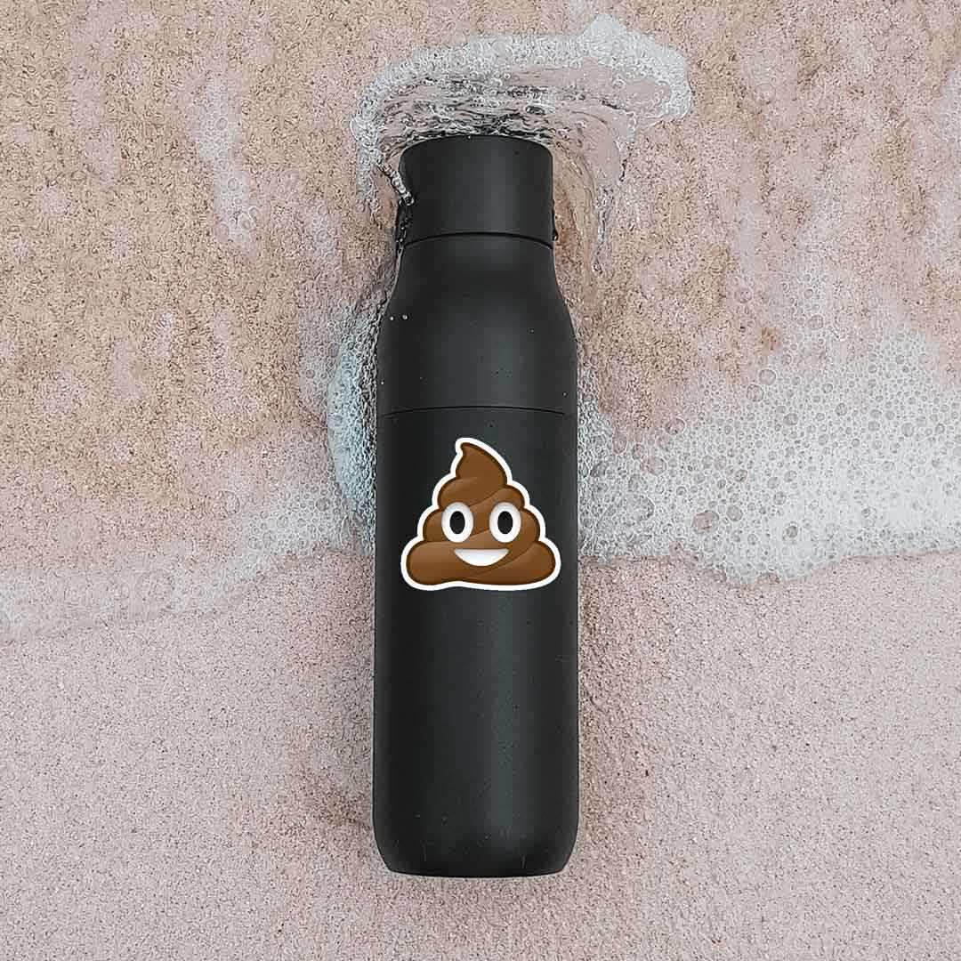 Poomoji Sticker waterproof vinyl decal for laptop, bike, car & bottle