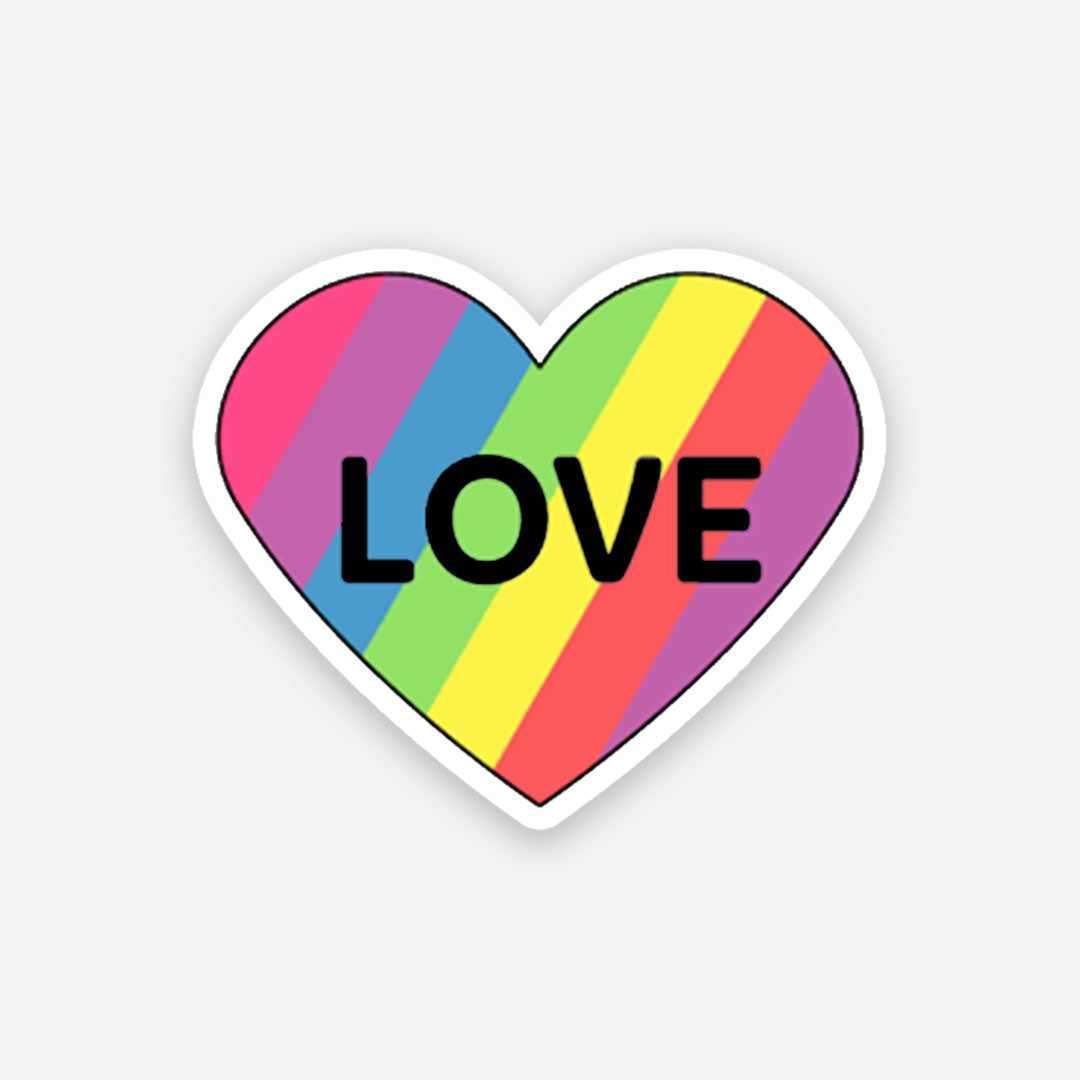 Pride Love sticker waterproof vinyl decal for laptop, bike, car & bottle
