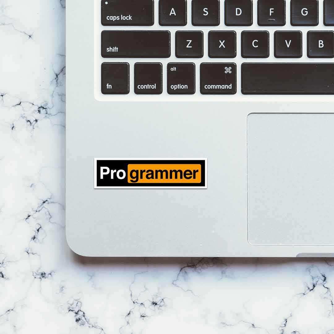 Pro - Grammer Sticker waterproof vinyl decal for laptop, bike, car & bottle