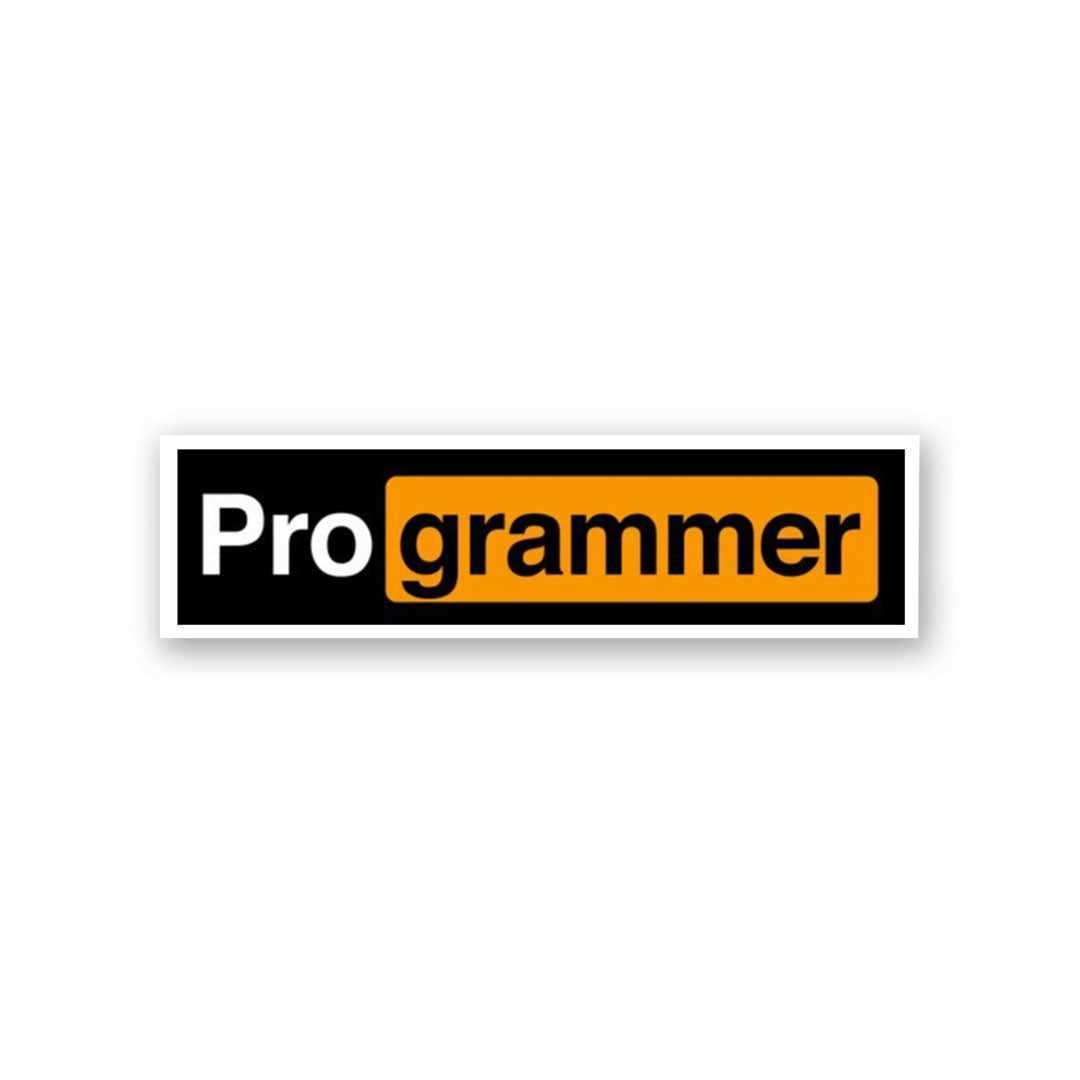 Pro - Grammer Sticker waterproof vinyl decal for laptop, bike, car & bottle