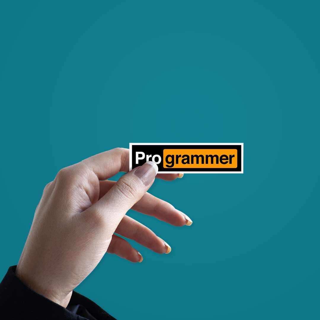 Pro - Grammer Sticker waterproof vinyl decal for laptop, bike, car & bottle