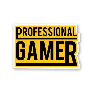 Professional Gamer Sticker waterproof vinyl decal for laptop, bike, car & bottle