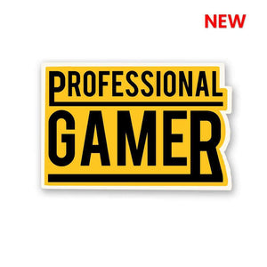 Professional Gamer Sticker waterproof vinyl decal for laptop, bike, car & bottle