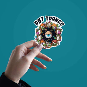 PSY TRANCE sticker waterproof vinyl decal for laptop, bike, car & bottle