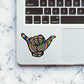 Psychedelic Hand Sign Sticker waterproof vinyl decal for laptop, bike, car & bottle
