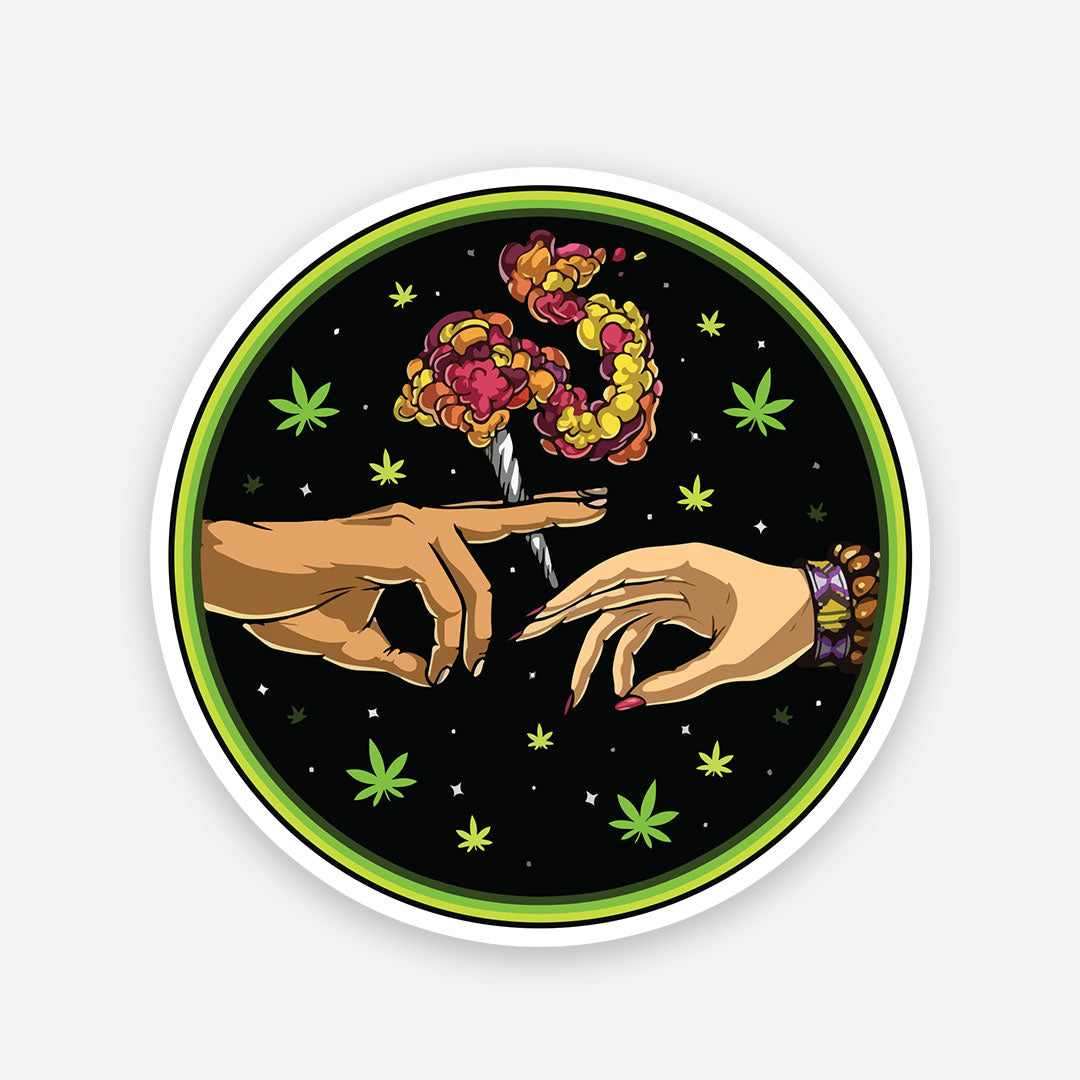 Puff Puff Pass sticker waterproof vinyl decal for laptop, bike, car & bottle