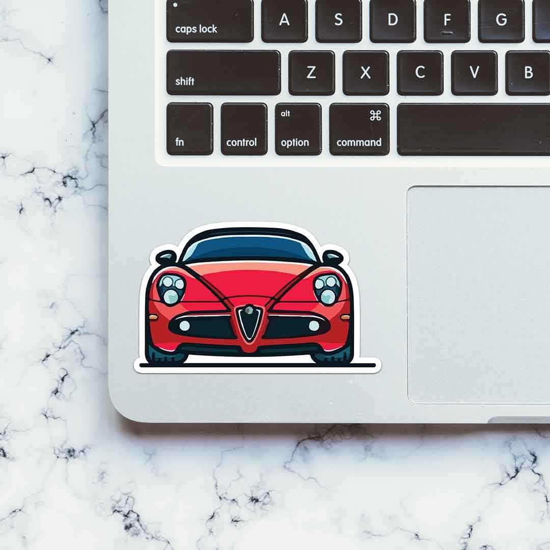 Racer Car Sticker waterproof vinyl decal for laptop, bike, car & bottle