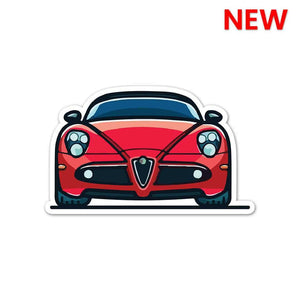 Racer Car Sticker waterproof vinyl decal for laptop, bike, car & bottle