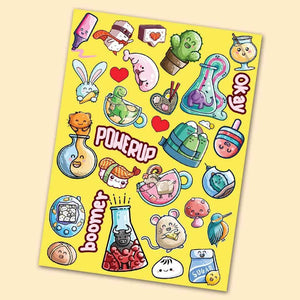 Random Chemistry Mini Stickers Sheet waterproof vinyl decal for laptop, bike, car & bottle