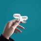 Rational VS Real Sticker waterproof vinyl decal for laptop, bike, car & bottle