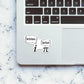 Rational VS Real Sticker waterproof vinyl decal for laptop, bike, car & bottle