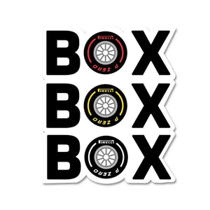 BOX BOX BOX Sticker | STICK IT UP