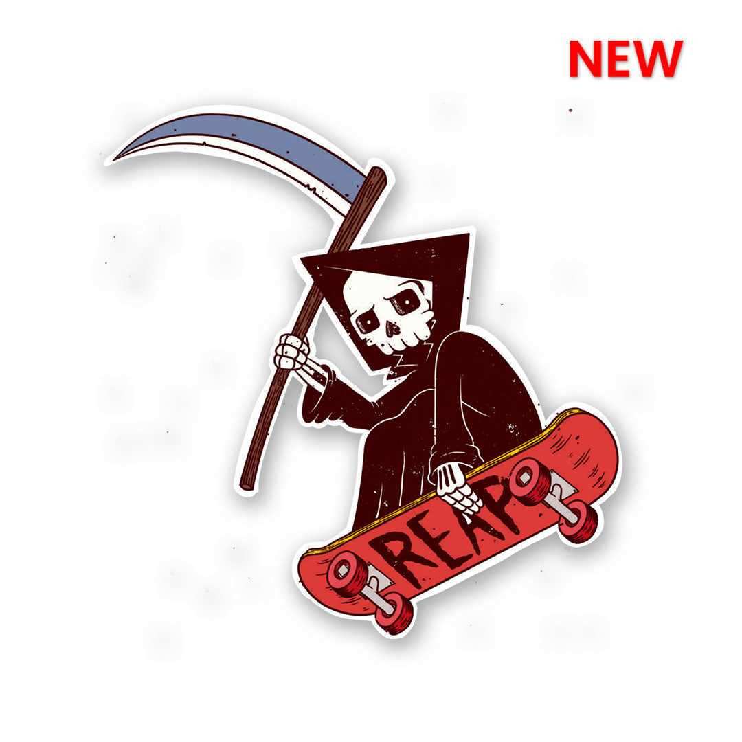 Reaper Sticker waterproof vinyl decal for laptop, bike, car & bottle