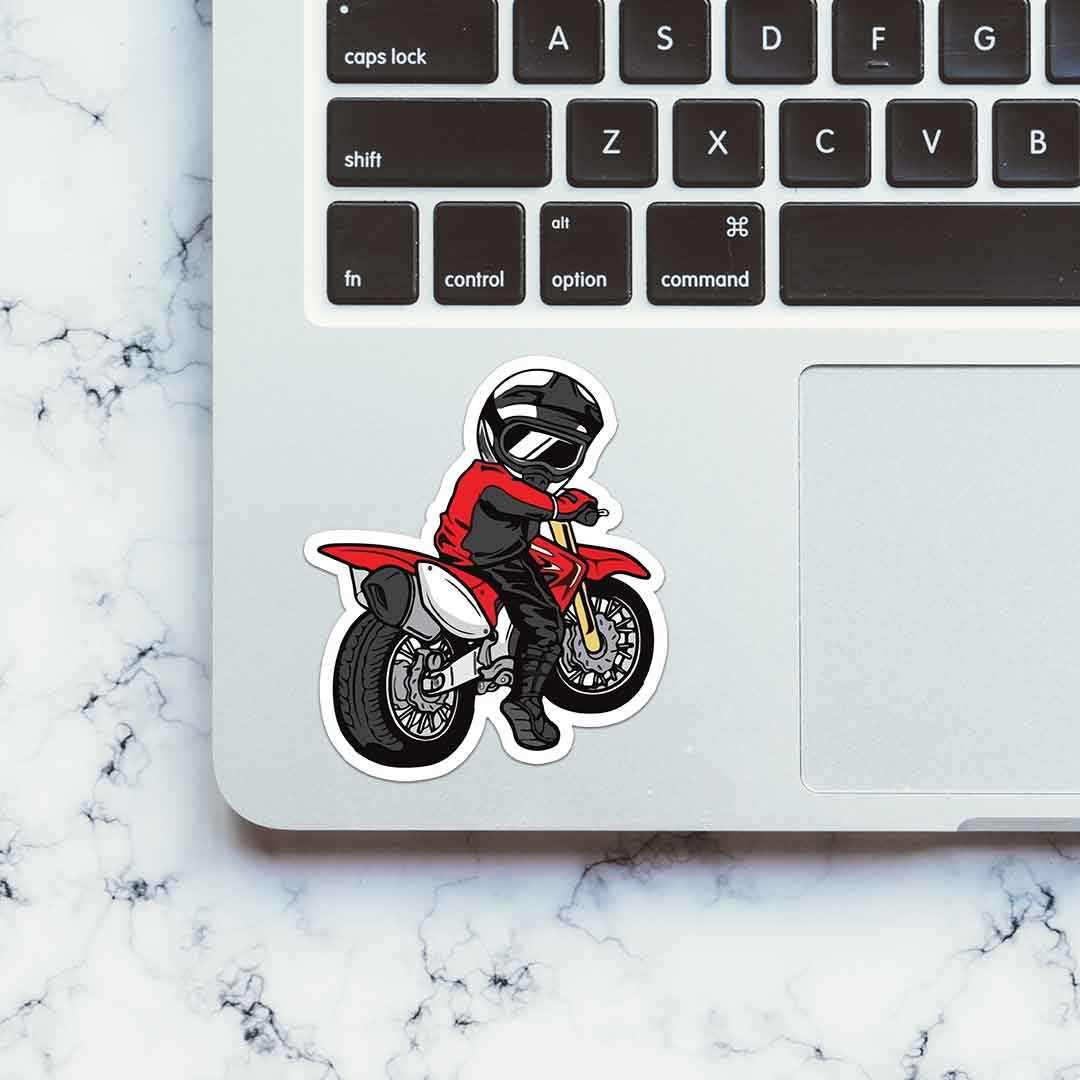 Red Bike Chibi Sticker - STICK IT UP