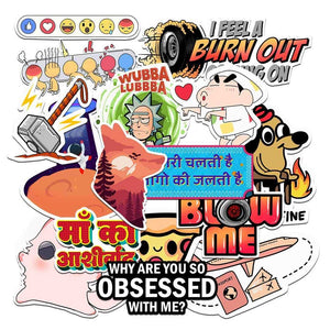 Reflective Sticker Pack [15 Sticker] waterproof vinyl decal for laptop, bike, car & bottle