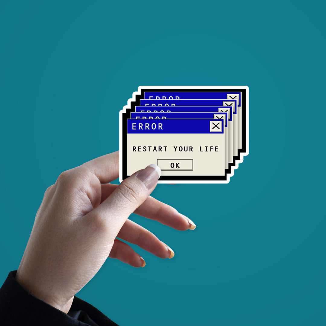 Restart Your Life Sticker - STICK IT UP