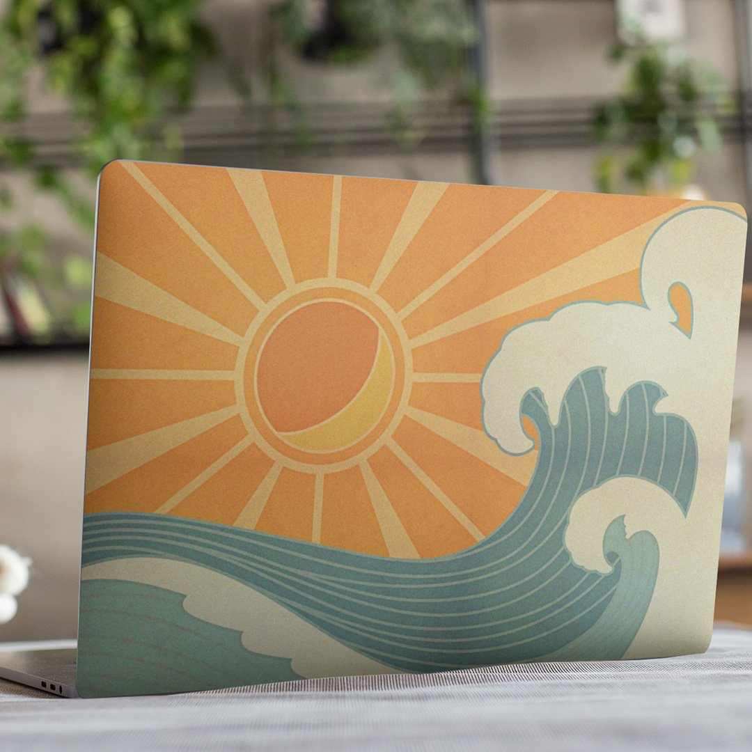 Retro Tides Laptop Skin - Laptop Skins | STICK IT UP