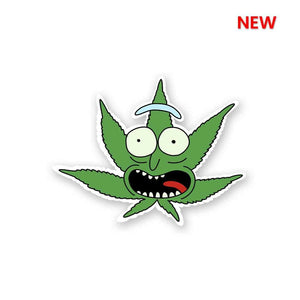 RICK - WEED Sticker waterproof vinyl decal for laptop, bike, car & bottle