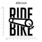Ride Bike Bumper Sticker waterproof vinyl decal for laptop, bike, car & bottle