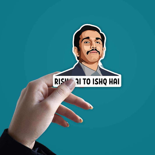 Risk hai to ishq hai Sticker - STICK IT UP