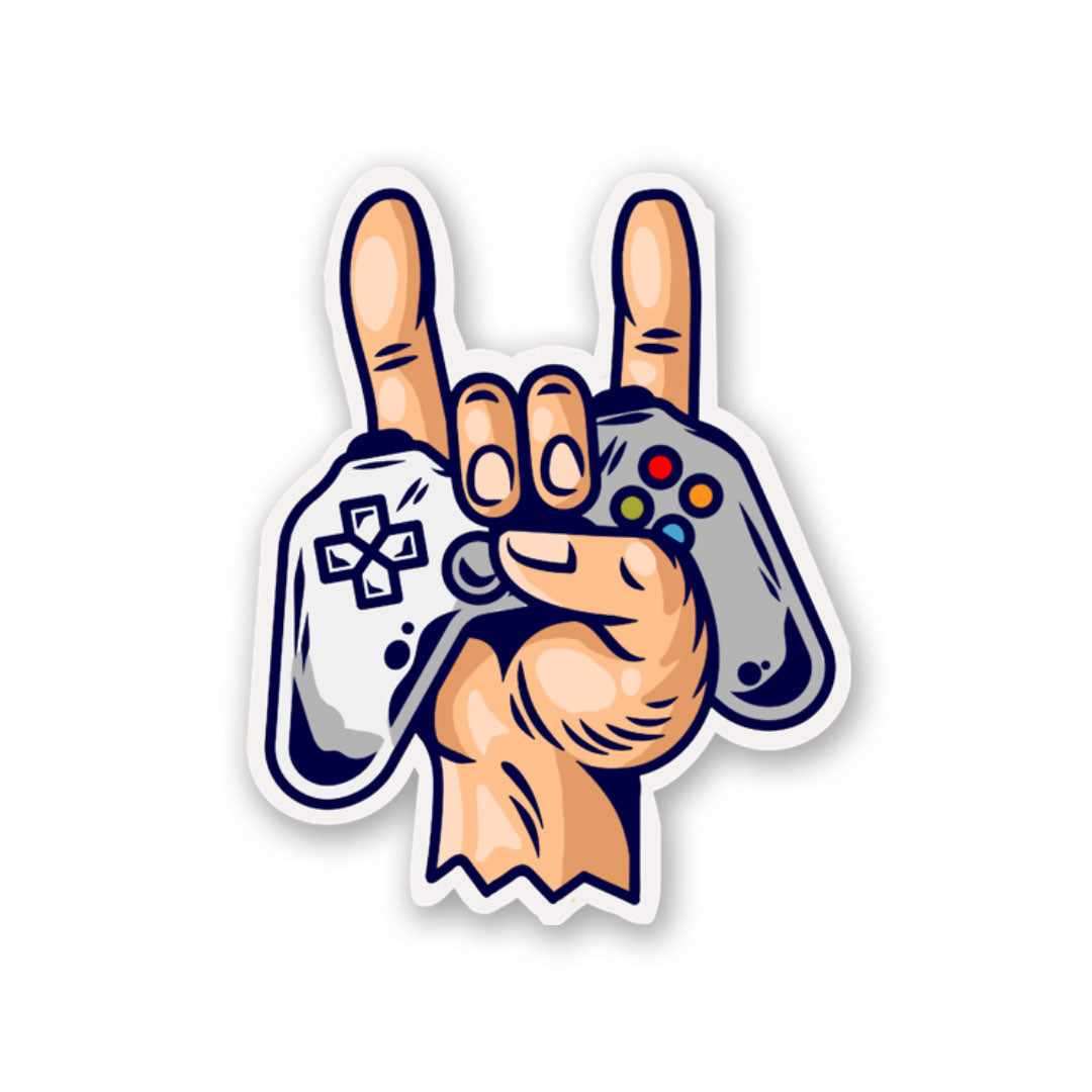 Rock On : Gamer Sticker - Stickers | STICK IT UP