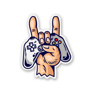 Rock On : Gamer Sticker waterproof vinyl decal for laptop, bike, car & bottle