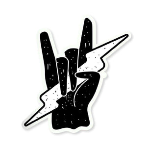 Rock on Sticker waterproof vinyl decal for laptop, bike, car & bottle