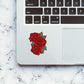 Roses Sticker waterproof vinyl decal for laptop, bike, car & bottle