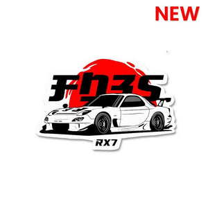 RX7 Sticker waterproof vinyl decal for laptop, bike, car & bottle