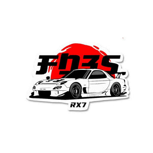 RX7 Sticker waterproof vinyl decal for laptop, bike, car & bottle