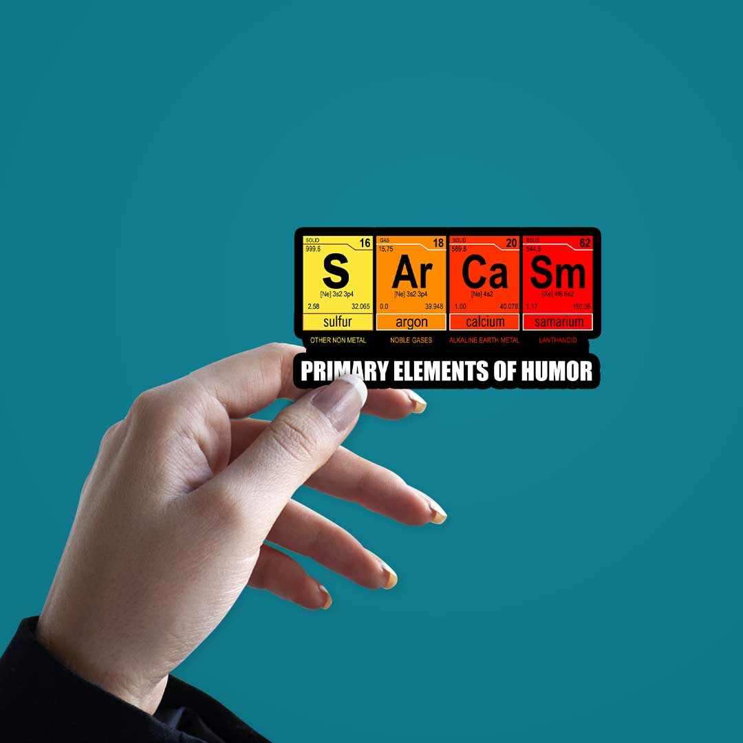 S - Ar - Ca - Sm Sticker waterproof vinyl decal for laptop, bike, car & bottle