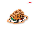 Samosa chat Sticker waterproof vinyl decal for laptop, bike, car & bottle