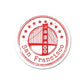 San Francisco Sticker waterproof vinyl decal for laptop, bike, car & bottle